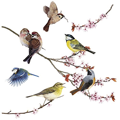 Komar Window-Sticker 'Birds', 1 Stück, bunt, 16003