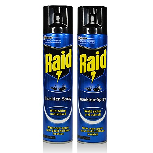 2x Raid Insekten-Spray 400 ml - Wirkt sicher und schnell