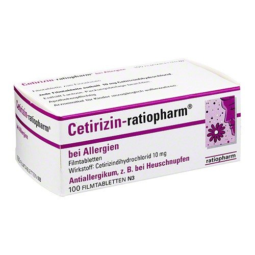 Cetirizin-ratiopharm bei Allergien 100 stk