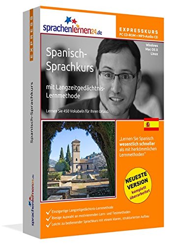 Sprachenlernen24.de Spanisch-Express-Sprachkurs PC CD-ROM für Windows/Linux/Mac OS X + MP3-Audio-CD: Werden Sie in wenigen Tagen fit für Ihre Reise nach Spanien