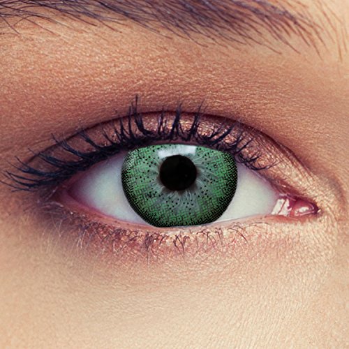 Grüne Farbige Kontaktlinsen 3 Monatslinsen mit Stärke -1,25 Design: Natural Green
