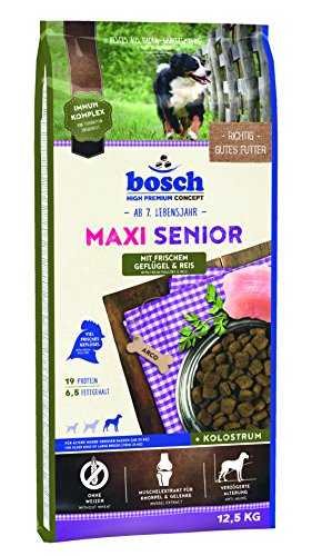 bosch Hundefutter Maxi Senior Geflügel, 1er Pack (1 x 12.5 kg)