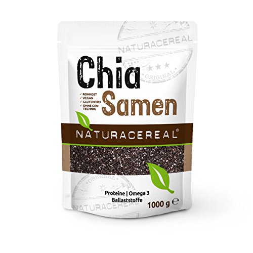 Naturacereal Premium Chia Samen, in Deutschland geprüfte Qualität (1 x 1 kg)