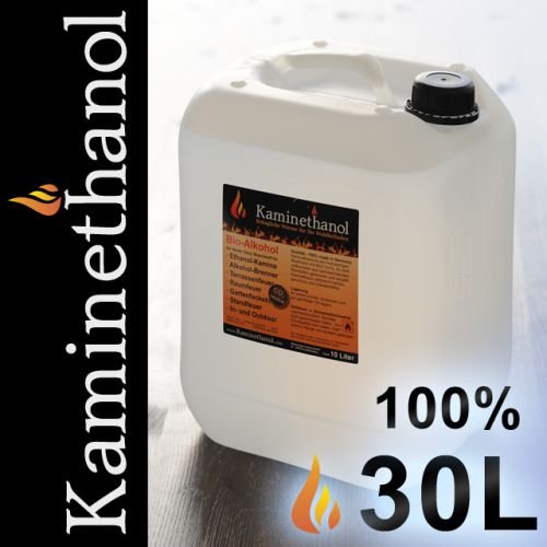 30 Liter Bioethanol 100%, 3 Kanister (3x10L) - direkt vom Hersteller - versandkostenfrei nach DE!