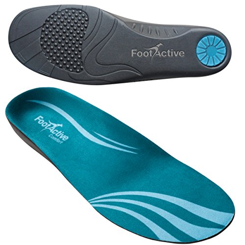 FootActive COMFORT Premium - Federleichter Laufkomfort für Füße, Bein und Rücken, speziell bei Fersensporn, Blau, 44 - 45 (L)