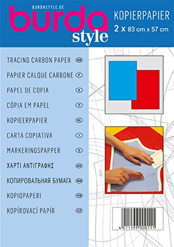 Burda style Kopierpapier blau / rot