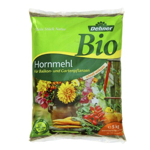 Dehner Bio Hornmehl, für Balkon- und Gartenpflanzen, 5 kg, für ca. 50 qm