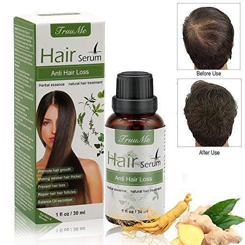 Haarserum, Anti-Haarausfall, Haarwachstums-Serum, natürliche Kräuteressenz, Anti-Haarausfall-Haar-Serum, für dünner werdendes Haar, Verdickung und Nachwachen, für schnelles Haarwachstum