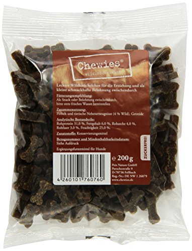Chewies Hundeleckerli Wildknöchelchen 200 g, 4er Pack (4 x 200 g)