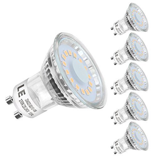 LE MR16 GU10 LED Lampen, ersetzt 50W Halogenlampen, 4W 300lm, Warmweiß, 3000K, 120° Abstrahwinkel, LED Birnen, LED Leuchtmittel, 5er Pack
