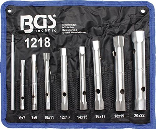 BGS Rohrsteckschlüsselsatz, 6 x 7-20 x 22 mm, 8-teilig, 1218