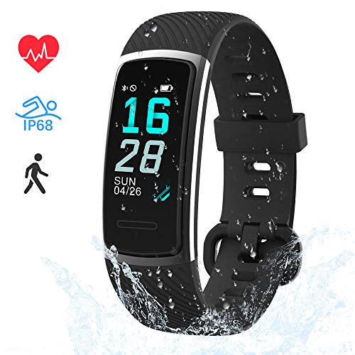 LIFEBEE Fitness Armband, Fitness Tracker mit Pulsmesser Smartwatch Wasserdicht IP68 Fitness Uhr sportuhr Aktivitätstracker, Damen Herren 0.96 Zoll Schrittzähler Smart Watch Uhr für Android iOS