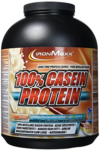 Ironmaxx 100% Casein-Protein Neutral, 1er Pack (1 x 2 kg)