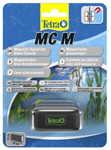 Tetra MC Scheibenreiniger Größe M (schwimmender Magnet für Aquarien zum schnelle und gründlichen Reinigen von Aquarienscheiben, geeignet für Becken bis 5 mm Glasstärke)