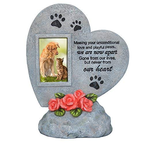 PETAFLOP Gedenktafel für Haustiere Steine Hund Katze Grave Marker Grabstein – Verlust von Pet Geschenk