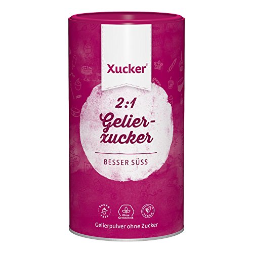 Xucker 1kg kalorienreduzierte natürliche Gelierzucker-Alternative, Xylit aus Frankreich, 2:1 Gelier-Xucker, 200