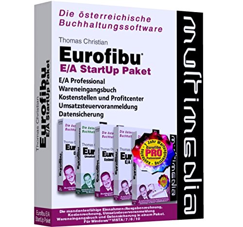 Eurofibu E/A 2019 StartUp Paket: Die Komplettlösung mit Eurofibu Einnahmen-/Ausgabenrechnung + Wareneingangsbuch + Kostenrechnung + UVA + ... / Die österreichische Buchhaltungssoftware)