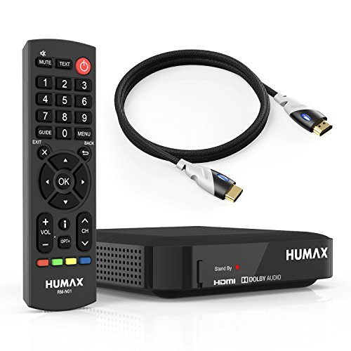 Humax Kabel HD Nano Set mit HDMI Kabel und Cable Candy Beans / HDTV Kabelreceiver digital und HDMI Kabel / DVB-C Kabelfernsehen in Full HD (1080p) / digitaler Kabelempfang / schwarz