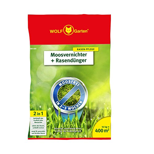 WOLF-Garten Moosvernichter und Rasendünger - SW 400-14 kg für 400 m² - 3841040