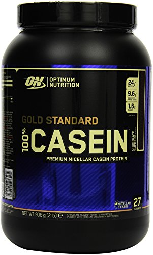 Optimum Nutrition Gold Standard Casein- Protein Pulver (mit Glutamin und Aminosäuren. Eiweisspulver von ON) Chocolate Supreme, 28 Portionen, 0,9kg