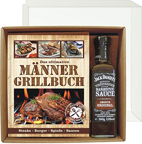 Das ultimative Männer Grillbuch Profi Set's für Männer (Männer Grillbuch mit Jack Daniel's BBQ sauce 22507) Grill Buch