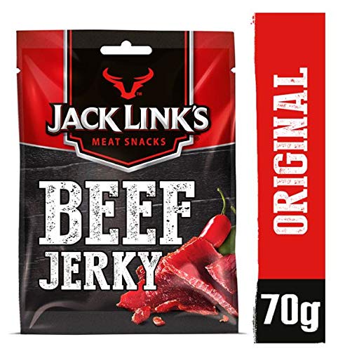 Jack Links Beef Jerky Original – Proteinreiches Trockenfleisch vom Rind – Getrocknetes High Protein Dörrfleisch – 12er Pack (12 x 70 g)