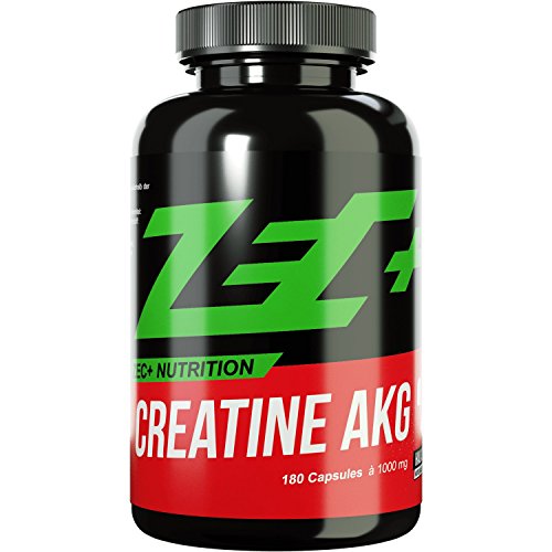 ZEC+ CREATIN AKG | optimale Creatine Verbindung | größerer ATP-Speicher | Muskelwachstum | optimale Aufnahme | keine Wassereinlagerungen | perfekt für Low Carb Diäten | 180 Kapseln