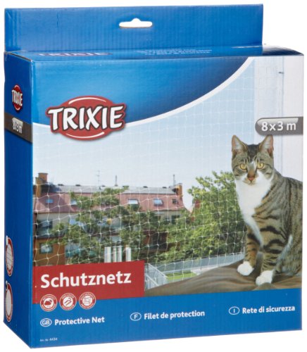 Trixie 44343 Schutznetz, 8 × 3 m, transparent
