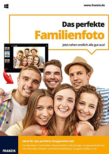 FRANZIS Das perfekte Familienfoto, Bildbearbeitungssoftware|1|3 Geräte|-|Für Windows 10/8.1/8/7/Vista|Disc|Disc