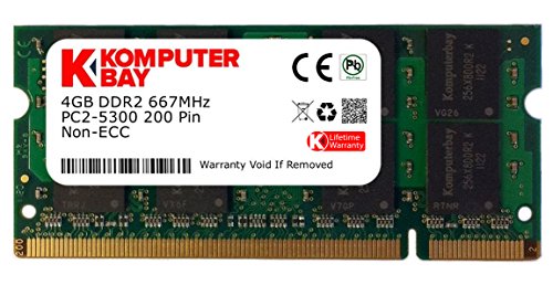 Komputerbay 4GB DDR2 667MHz PC2-5300 PC2-5400 (200 PIN) SODIMM Laptop-Speicher