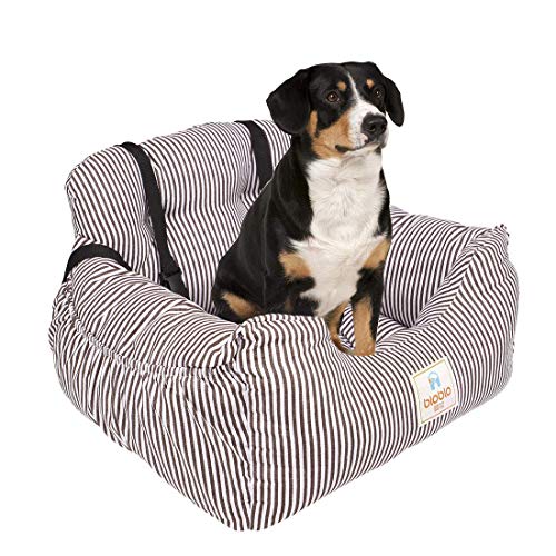 BO&CHAO Autositz für Hunde, Sicherheitssitz für Haustiere, für Jede Art von Auto geeignet, hochwertiger Stoff mit Aufbewahrungstasche, superweiche PP-Baumwolle, bequem und rutschfest