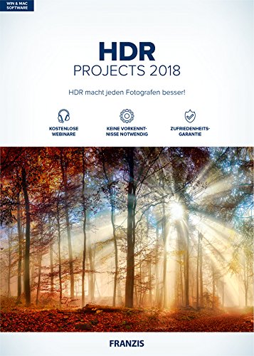 FRANZIS HDR projects 2018 | Perfekte Belichtung dank HDR | für Windows PC und Mac |CD-ROM