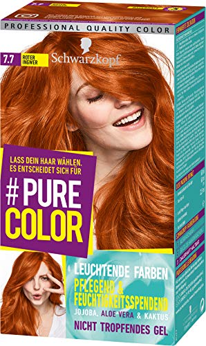 Schwarzkopf Pure Color Coloration 7.7 Roter Ingwer, 1er Pack (1 x 143 ml)