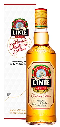 Linie Aquavit Christmas Edition Norwegen Weihnachten in Geschenkverpackung - Einzigartig neues Rezept für feierliche Momente