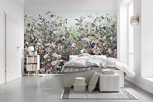 Komar - Vlies Fototapete BOTANICA - 368 x 248 cm - Tapete, Wand Dekoration, Blumen, Schlafzimmer, Romantik - XXL4-035