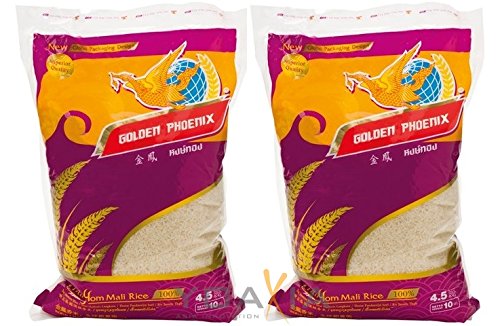 [ 2x 4,5kg ] GOLDEN PHOENIX Thai Duftreis Langkorn / Jasmine Rice / Superior Quality