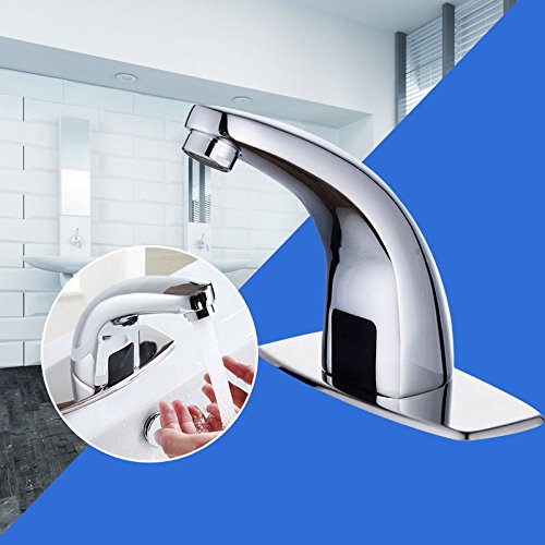 Infrarot Sensor Armatur vollautomatisch Wasserhahn Chrom Bad Waschtischarmatur