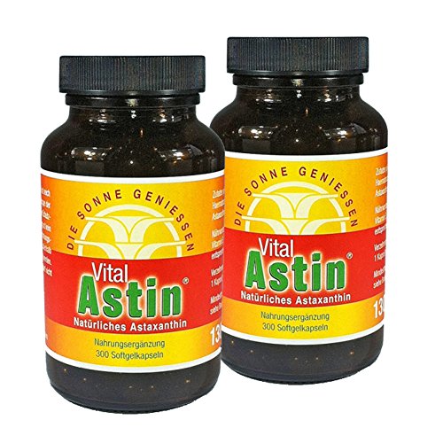 Astaxanthin - versandkostenfrei - VitalAstin 600 Kapseln - Das Original Ivarssons VitalAstin mit 4 mg natürlichem Astaxanthin - Antioxidans
