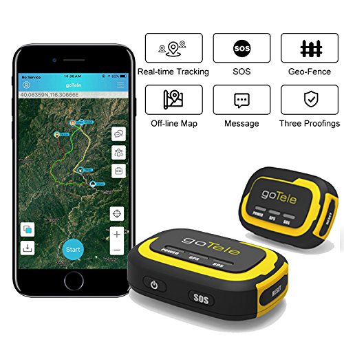 goTele GPS Tracker, Wander & Outdoor GPS-Geräte Jagd GPS Kinder und Haustiere Tracker Real-Time Tracking SOS Geo-Zaun Kein erforderliches Netzwerk-Echtzeit-Tracking-Gerät (2 Pack)