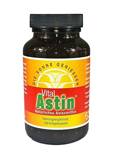Astaxanthin - versandkostenfrei - VitalAstin 150 Kapseln - Das Original Ivarssons VitalAstin mit 4 mg natürlichem Astaxanthin