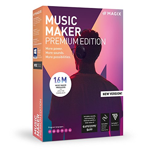 MAGIX Music Maker - 2019 Premium Edition - Unser beliebtestes Musikprogramm! Mehr Power. Mehr Loops. Mehr Möglichkeiten