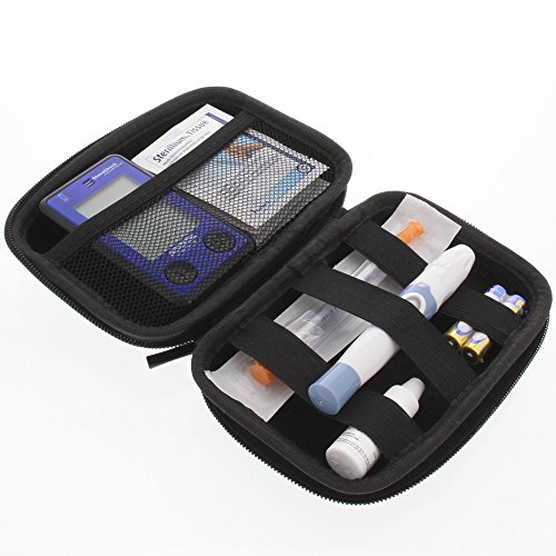Tasche für Insulinspritzen und Zubehör Reisetasche Schutzhülle Schwarz