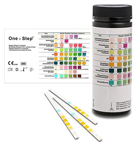 Gesundheitstest für 8 Indikatoren - 100 Urin Teststreifen mit Referenzfarbkarte