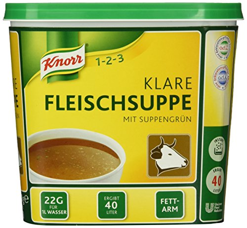 Knorr Klare Fleischsuppe 880 g, 1er Pack (1 x 0.88 kg)
