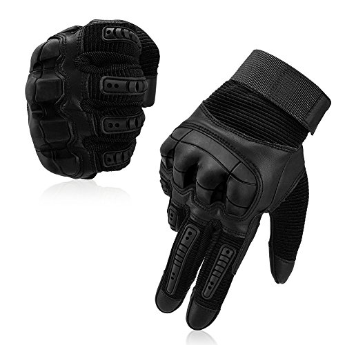 Vbiger Motorradhandschuhe Taktische Handschuhe Vollfinger Handschuhe für Motorrad Fahrrad Airsoft Militär Paintball