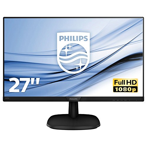 Philips 273V7QJAB/00 68 cm (27 Zoll) Monitor (VGA, HDMI, 5ms Reaktionszeit, DisplayPort, 1920 x 1080, 60 Hz, mit Lautsprecher) schwarz