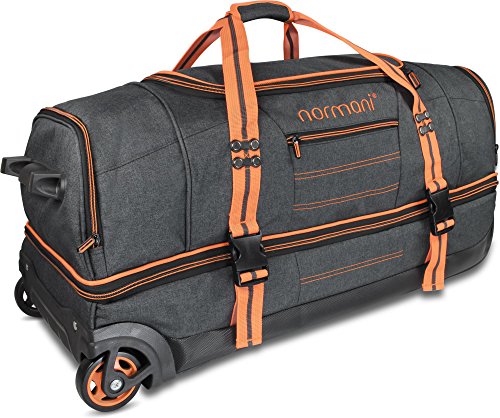 normani Reisetasche mit Rollen und großem Stauraum - mit Trolley-Funktion Farbe Orange