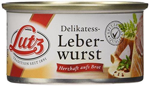 Lutz Delikatess Leberwurst, 2er Pack (2 x 125 g)
