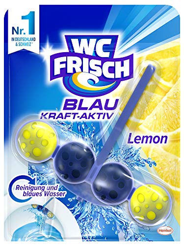 WC Frisch Kraft-Aktiv Blauspüler Lemon, 10er Pack (10 x 50 g)