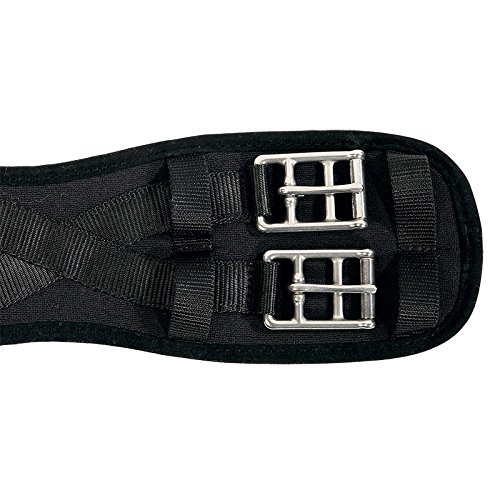 KAVALKADE Sattel-Kurzgurt Klimatex ohne Elastik, schwarz, 55 cm